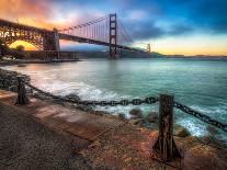 Colorful Golden Gate Bridge Sunset-Mike Wilson-Photographic Print