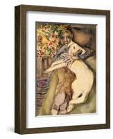 Mike with Picasso, 1954-Evelyn Williams-Framed Giclee Print