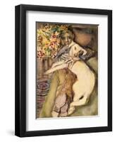 Mike with Picasso, 1954-Evelyn Williams-Framed Giclee Print