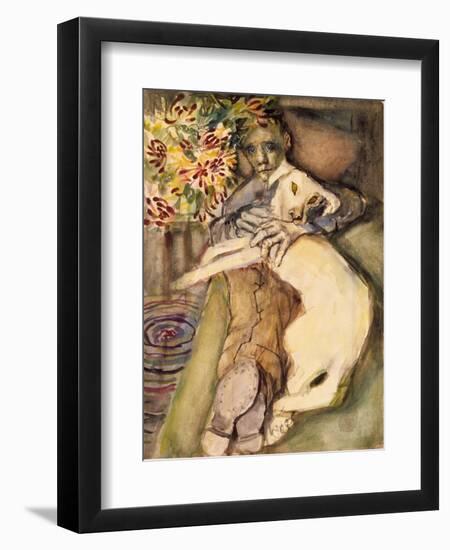 Mike with Picasso, 1954-Evelyn Williams-Framed Giclee Print