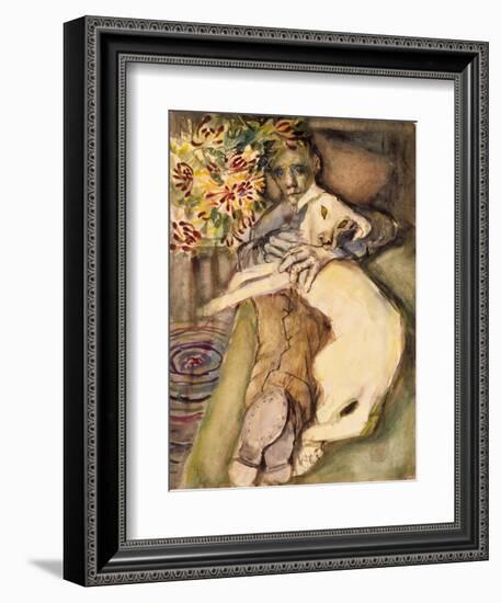 Mike with Picasso, 1954-Evelyn Williams-Framed Giclee Print