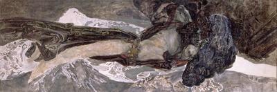 Demon Seated-Mikhail Aleksandrovich Vrubel-Framed Giclee Print