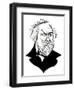 Mikhail Glinka, , sepia line caricature, 2010 by Neale Osborne-Neale Osborne-Framed Giclee Print