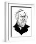 Mikhail Glinka, , sepia line caricature, 2010 by Neale Osborne-Neale Osborne-Framed Giclee Print