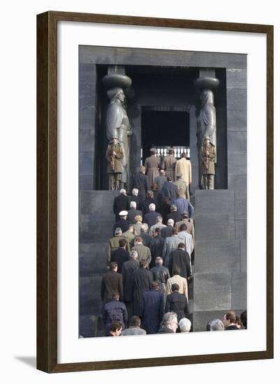 Mikhail Gorbachev's Official Friendly Visit to Yugoslavia-null-Framed Photographic Print