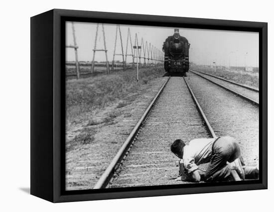 Mikhail Kaufman: Chelovek S Kino-Apparatom, 1929-null-Framed Stretched Canvas