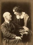 Fyodor Sologub, Russian Poet, with His Wife Anastasia, Early 20th Century-Mikhail Leshchinsky-Giclee Print