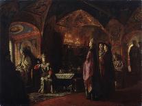 Ivan the Terrible and the Ghosts of His Victims, 19th or Early 20th Century-Mikhail Petrovich Klodt-Giclee Print