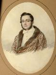 Portrait of the Poetess Anna Bunina (1774-182), 1825-Mikhail Prokopyevich Vishnevitsky-Framed Giclee Print