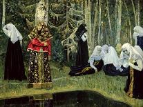 Two Sisters, 1923 (Oil on Canvas)-Mikhail Vasilievich Nesterov-Giclee Print