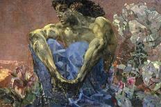 Demon Seated in a Garden, 1890-Mikhail Vrubel-Framed Giclee Print