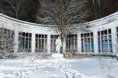 Old Abandoned Soviet Statue and Building-miklyxa-Photographic Print