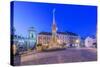 Mikulov Town Square at Dawn-Rob Tilley-Stretched Canvas