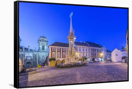 Mikulov Town Square at Dawn-Rob Tilley-Framed Stretched Canvas