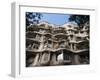 Mila House (Or La Pedrera) by Antoni Gaudi, UNESCO World Heritage Site, Barcelona, Spain-Nico Tondini-Framed Photographic Print