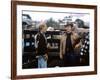 MILAGRO, 1987 directed by ROBERT REDFORD On the set, Robert Redford and Christopher Walken (photo)-null-Framed Photo