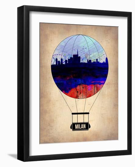 Milan Air Balloon-NaxArt-Framed Art Print