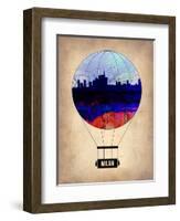 Milan Air Balloon-NaxArt-Framed Art Print