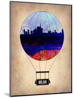 Milan Air Balloon-NaxArt-Mounted Art Print