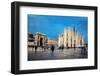 Milan Cathedral, Duomo and Vittorio Emanuele II Gallery at Piazza Del Duomo. Lombardy, Italy.-Michal Bednarek-Framed Photographic Print