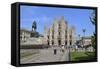 Milan Cathedral (Duomo), Piazza Del Duomo, Milan, Lombardy, Italy, Europe-Peter Richardson-Framed Stretched Canvas