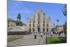 Milan Cathedral (Duomo), Piazza Del Duomo, Milan, Lombardy, Italy, Europe-Peter Richardson-Mounted Photographic Print