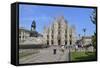 Milan Cathedral (Duomo), Piazza Del Duomo, Milan, Lombardy, Italy, Europe-Peter Richardson-Framed Stretched Canvas