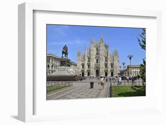 Milan Cathedral (Duomo), Piazza Del Duomo, Milan, Lombardy, Italy, Europe-Peter Richardson-Framed Photographic Print