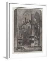 Milan Cathedral, from the Exhibition of the Society of Painters in Water-Colours-Samuel Read-Framed Giclee Print