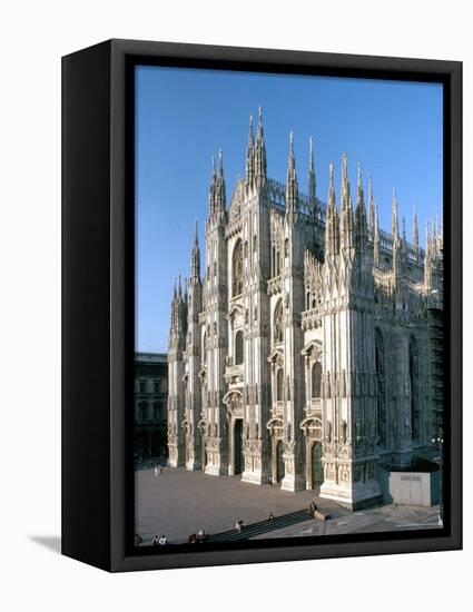 Milan Cathedral, Milan, Lombardy, Italy-Adam Woolfitt-Framed Stretched Canvas