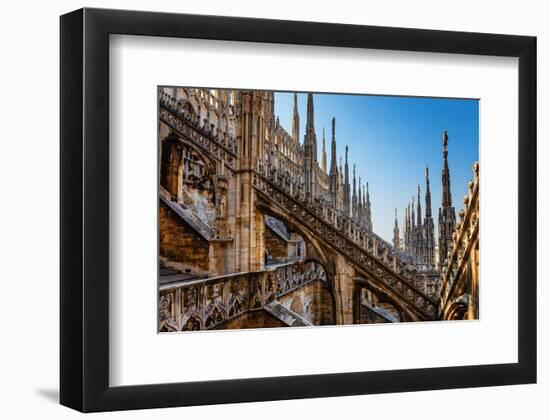 Milan Cathedral Roof Lombardy-null-Framed Art Print
