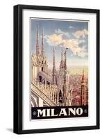 Milan Cathedral-null-Framed Art Print