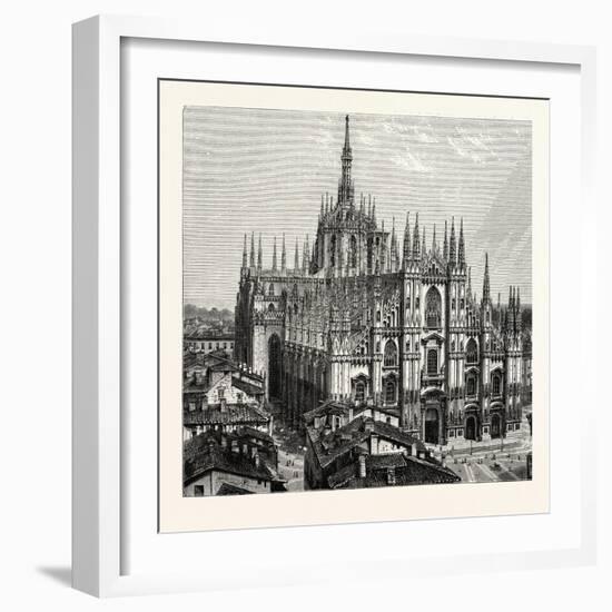 Milan Cathedral-null-Framed Giclee Print