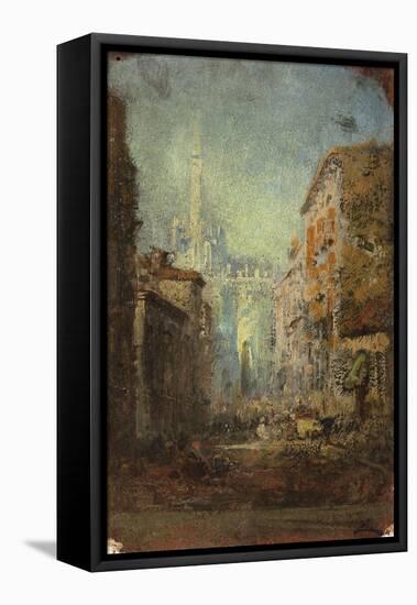 Milan, il Duomo-Félix Ziem-Framed Stretched Canvas