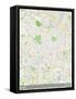 Milan, Italy Map-null-Framed Stretched Canvas
