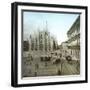 Milan (Italy), Piazza Del Duomo, Circa 1890-Leon, Levy et Fils-Framed Photographic Print