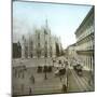 Milan (Italy), Piazza Del Duomo, Circa 1890-Leon, Levy et Fils-Mounted Photographic Print