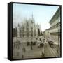 Milan (Italy), Piazza Del Duomo, Circa 1890-Leon, Levy et Fils-Framed Stretched Canvas