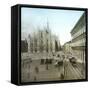 Milan (Italy), Piazza Del Duomo, Circa 1890-Leon, Levy et Fils-Framed Stretched Canvas