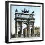 Milan (Italy), the Arch of the Peace (L, Cagnola, Architect, on 1807), Circa 1890-Leon, Levy et Fils-Framed Photographic Print