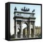 Milan (Italy), the Arch of the Peace (L, Cagnola, Architect, on 1807), Circa 1890-Leon, Levy et Fils-Framed Stretched Canvas