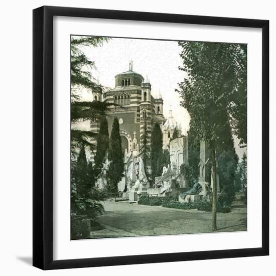 Milan (Italy), the Cemetery, Monument-Leon, Levy et Fils-Framed Photographic Print