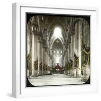 Milan (Italy), the Dome (XIVth-Xvth Centuries), the Nave, Circa 1890-Leon, Levy et Fils-Framed Photographic Print