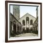 Milan (Italy), the Facade of the San Ambrogio Basilica (XIth-XIIth Centuries), Circa 1890-Leon, Levy et Fils-Framed Photographic Print