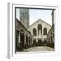 Milan (Italy), the Facade of the San Ambrogio Basilica (XIth-XIIth Centuries), Circa 1890-Leon, Levy et Fils-Framed Photographic Print