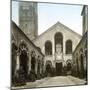 Milan (Italy), the Facade of the San Ambrogio Basilica (XIth-XIIth Centuries), Circa 1890-Leon, Levy et Fils-Mounted Photographic Print