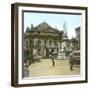 Milan (Italy), the Great Theatre of La Scala and the Monument to Leonarda Da Vinci-Leon, Levy et Fils-Framed Photographic Print