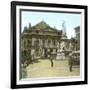 Milan (Italy), the Great Theatre of La Scala and the Monument to Leonarda Da Vinci-Leon, Levy et Fils-Framed Photographic Print