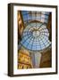 Milan, Milan Province, Lombardy, Italy. Glass dome of Galleria Vittorio Emanuele II shopping arc...-null-Framed Photographic Print