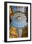 Milan, Milan Province, Lombardy, Italy. Glass dome of Galleria Vittorio Emanuele II shopping arc...-null-Framed Photographic Print
